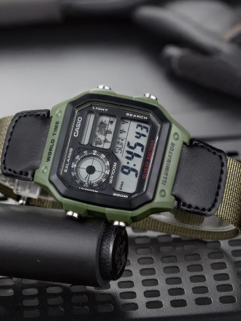 Часы наручные Casio AE-1200WHB-3BVDF