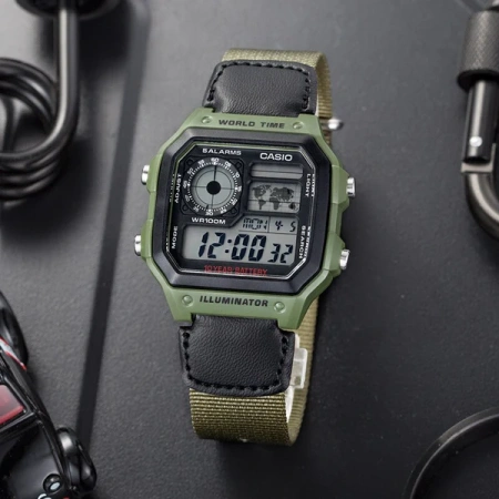 Часы наручные Casio AE-1200WHB-3BVDF