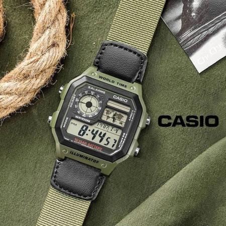 Часы наручные Casio AE-1200WHB-3BVDF