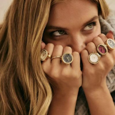 Часы-кольцо Anne Klein AK/5124RINGBK