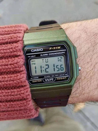Часы наручные Casio F-91WM-3ADF 